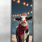 Jolly cow with a scarf