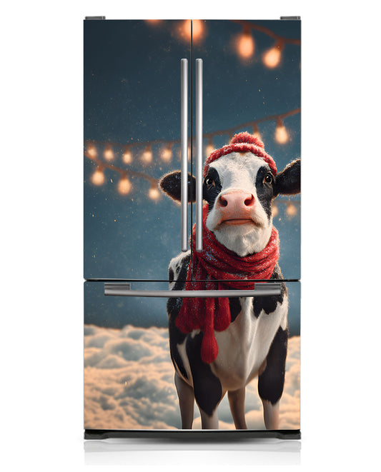 Jolly cow with a scarf