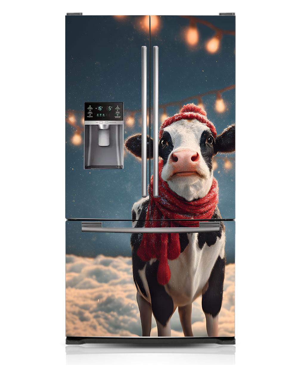 Jolly cow with a scarf