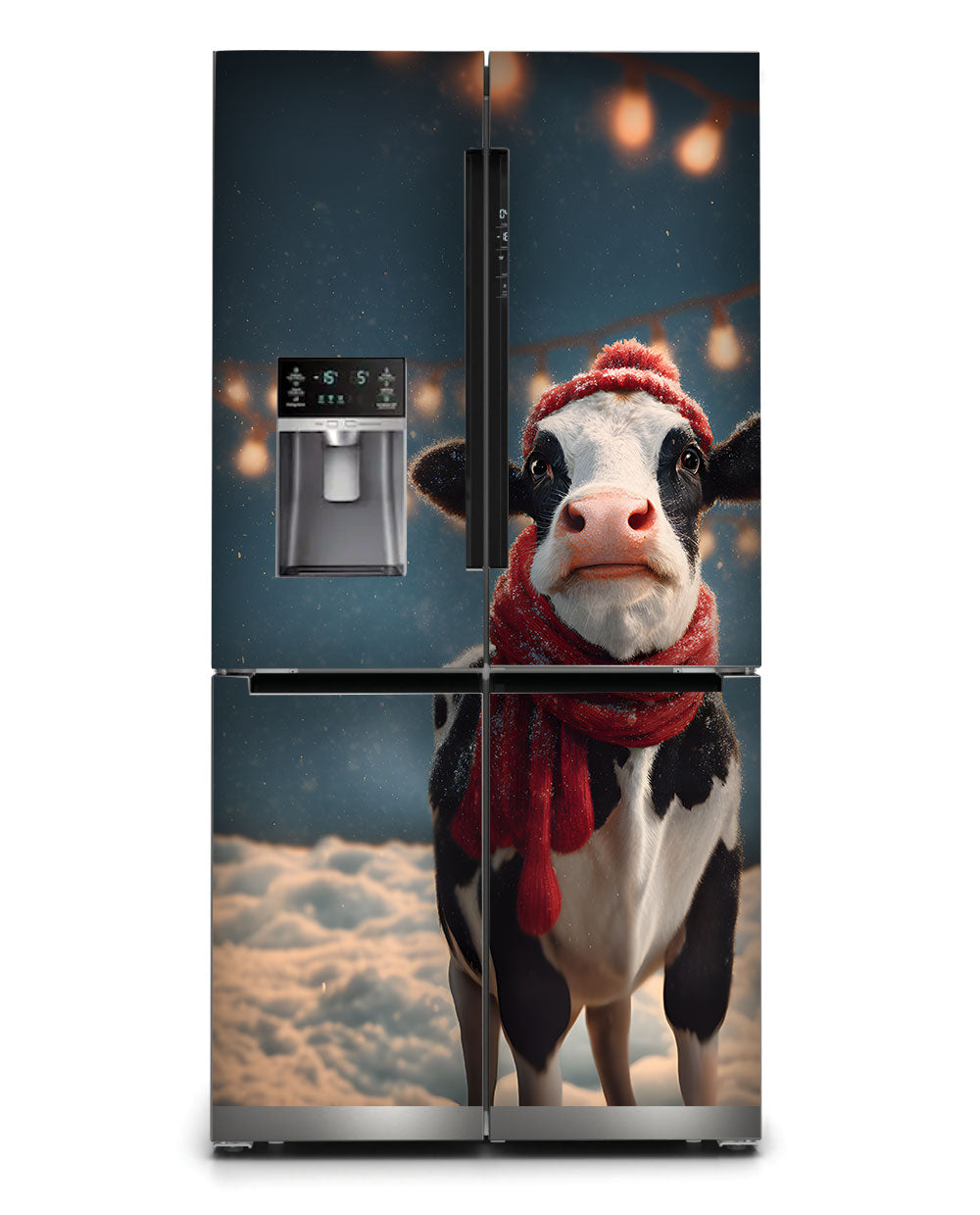 Jolly cow with a scarf