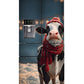 Jolly cow with a scarf