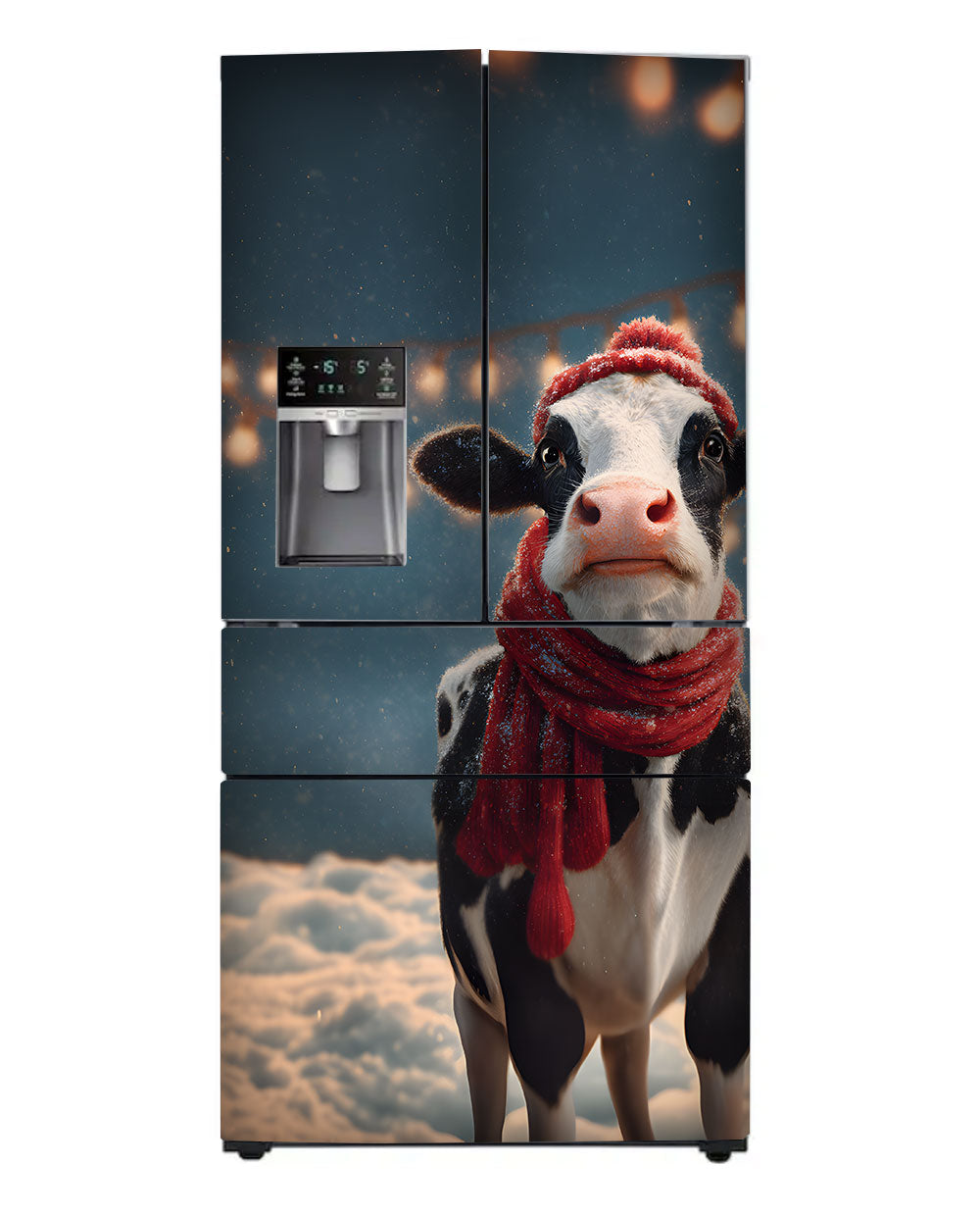 Jolly cow with a scarf