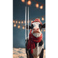 Jolly cow with a scarf