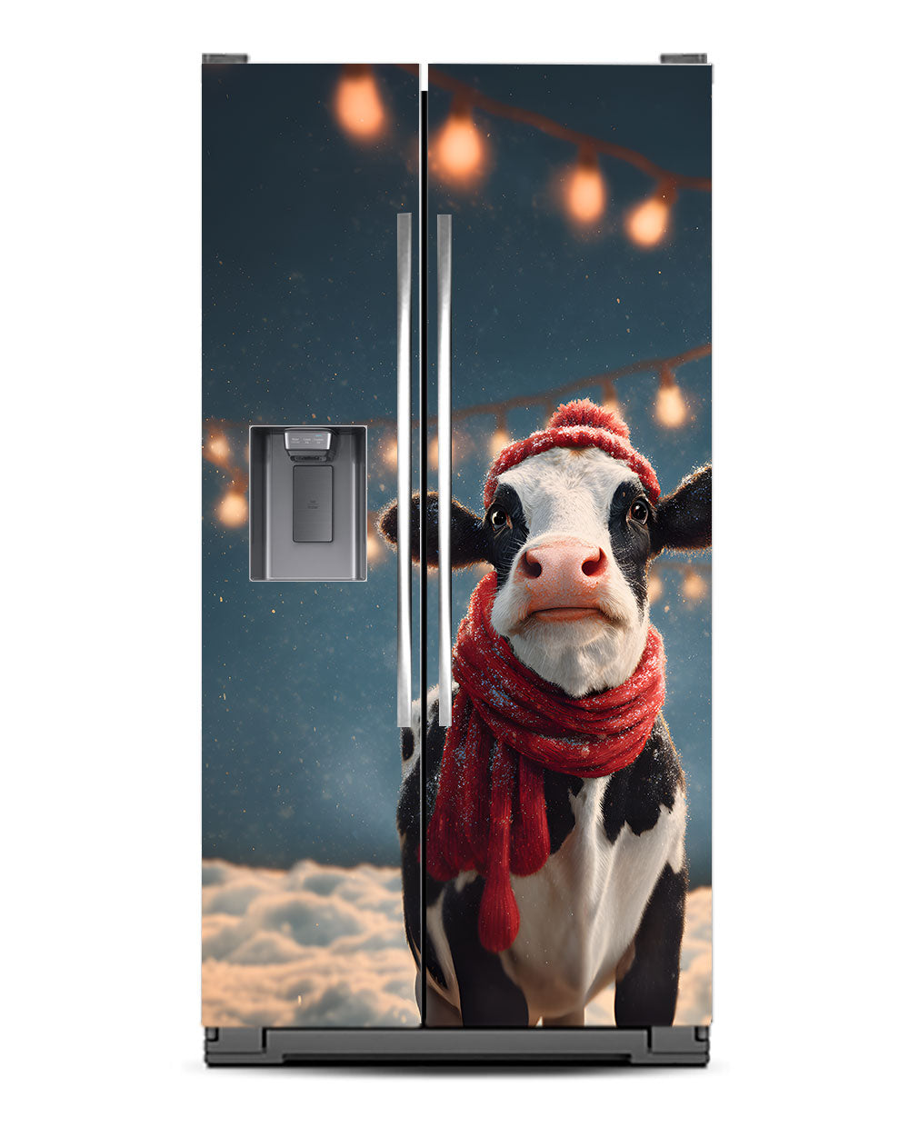 Jolly cow with a scarf