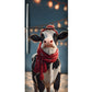 Jolly cow with a scarf