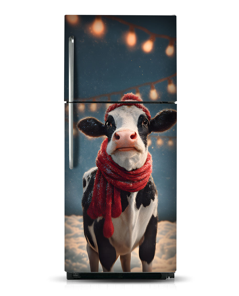 Jolly cow with a scarf