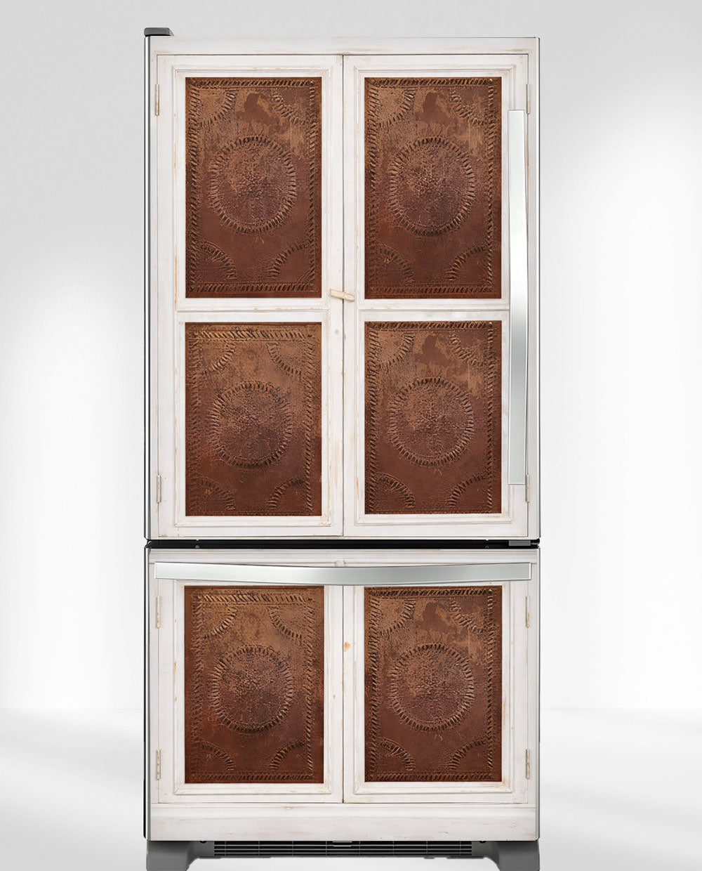 Copper warm white pie safe