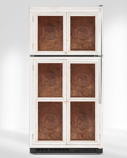 Copper warm white pie safe