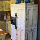 White primitive cabinet