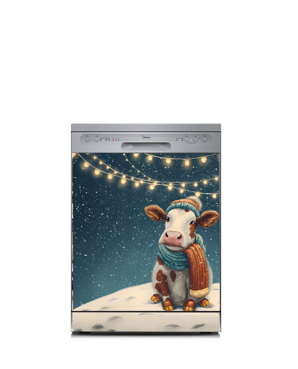 Cozy Cow, Snowy Glow