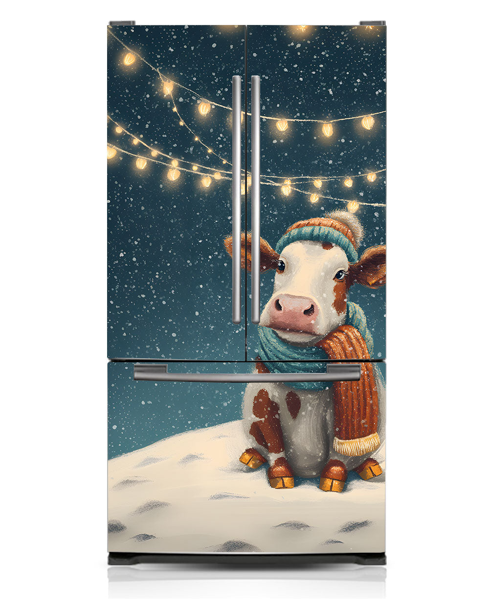 Cozy Cow, Snowy Glow