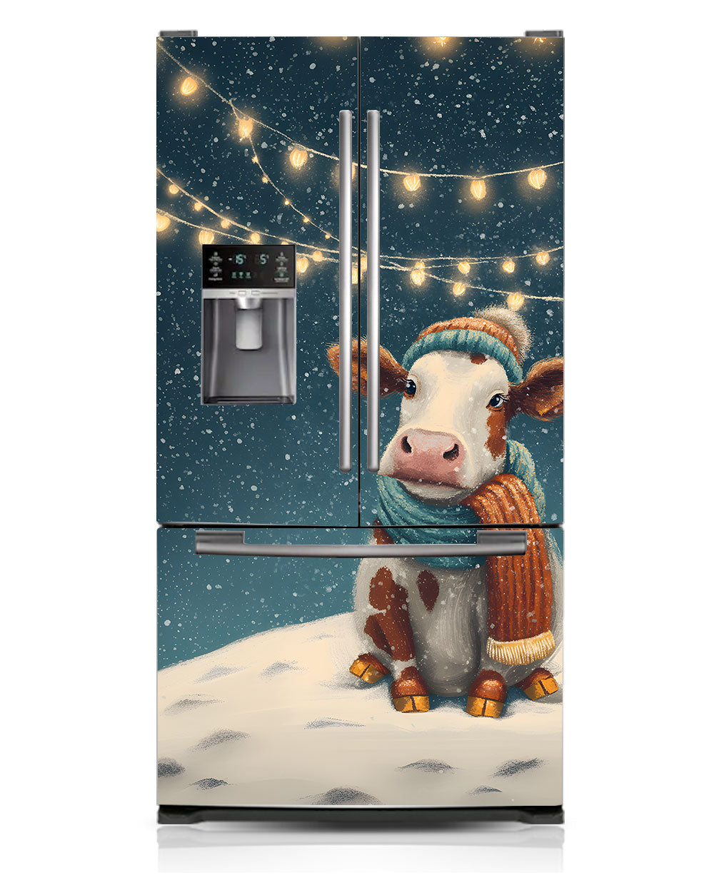 Cozy Cow, Snowy Glow