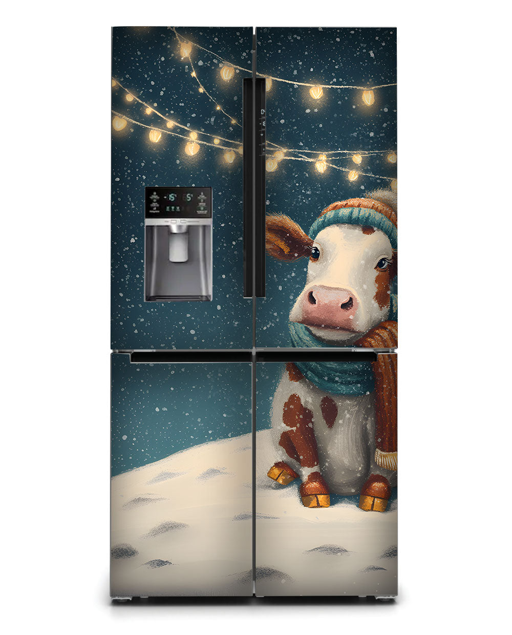 Cozy Cow, Snowy Glow