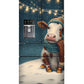 Cozy Cow, Snowy Glow