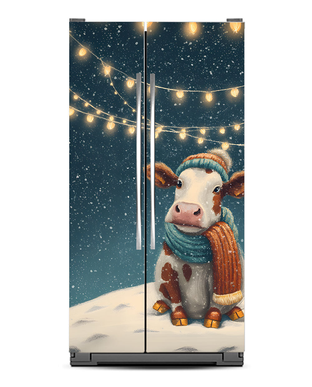 Cozy Cow, Snowy Glow