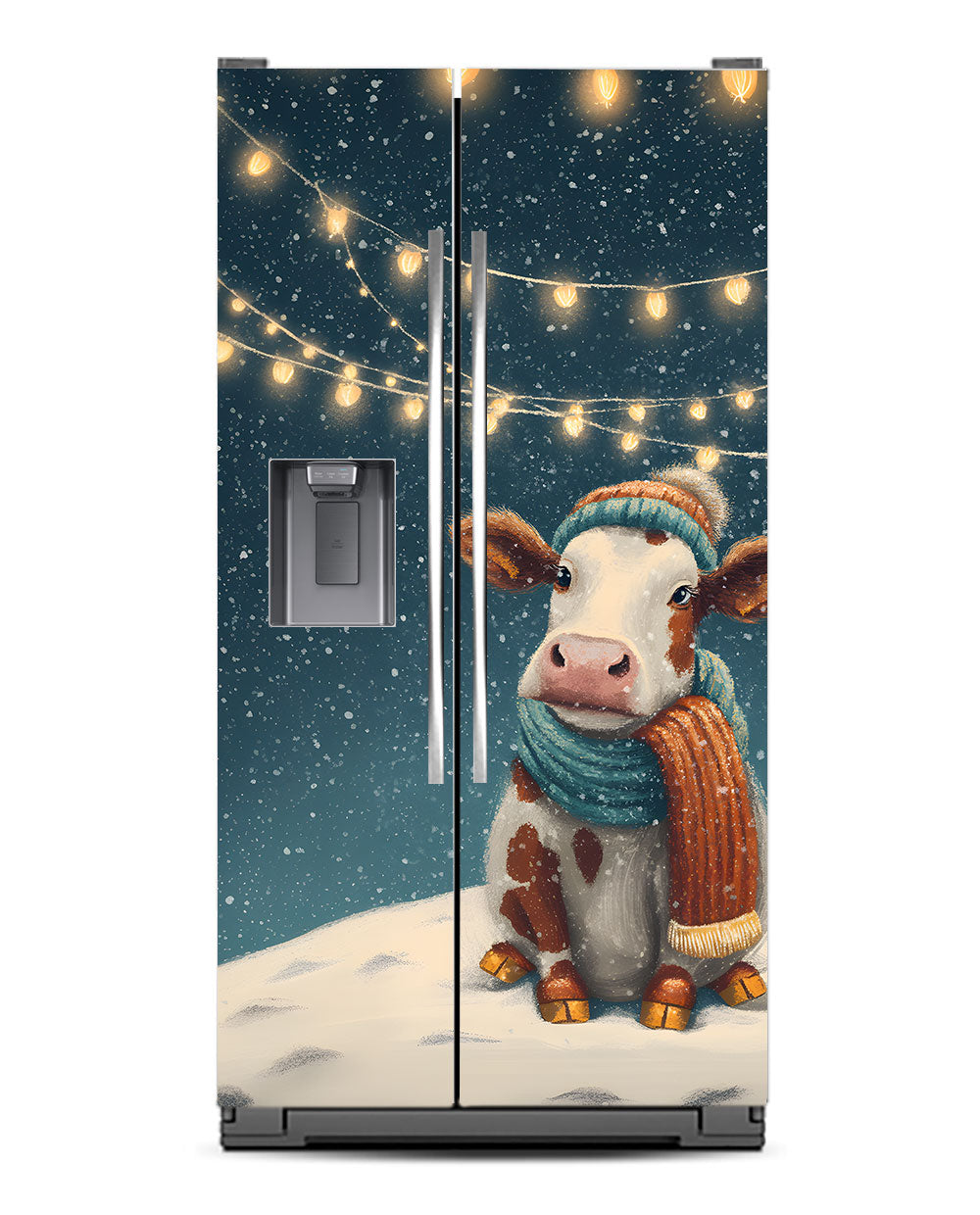 Cozy Cow, Snowy Glow