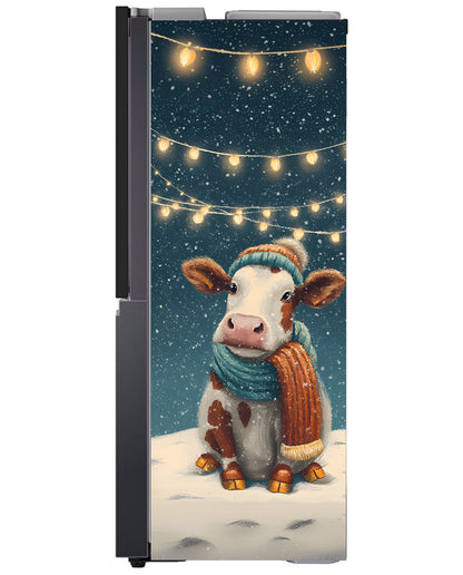 Cozy Cow, Snowy Glow