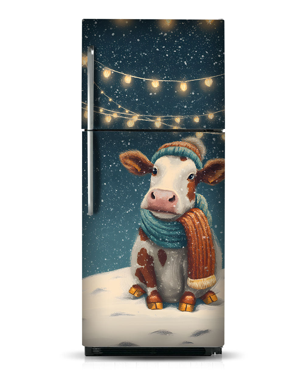 Cozy Cow, Snowy Glow