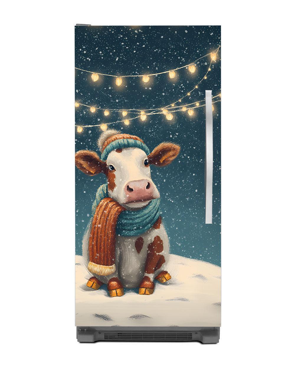 Cozy Cow, Snowy Glow