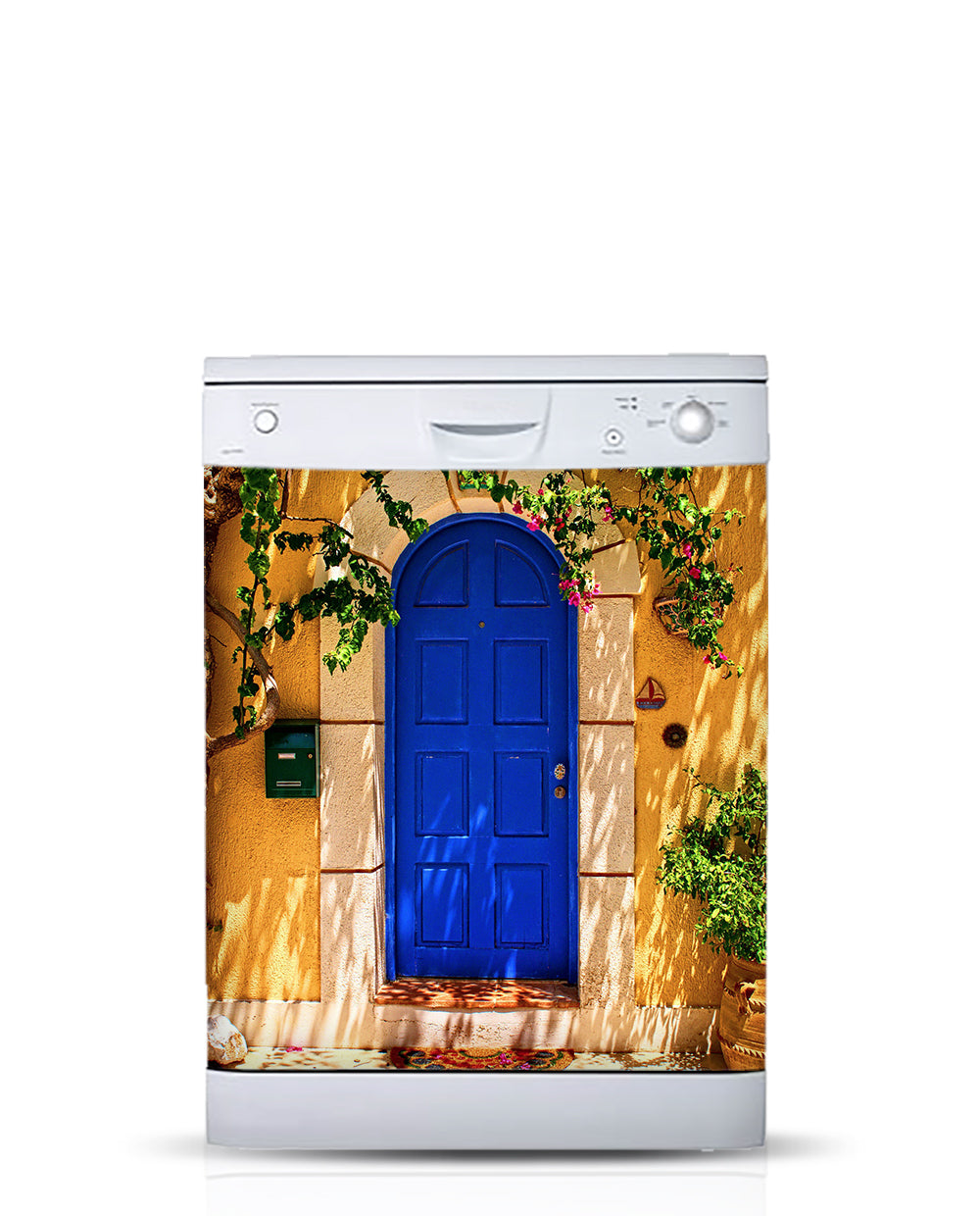 puerta azul