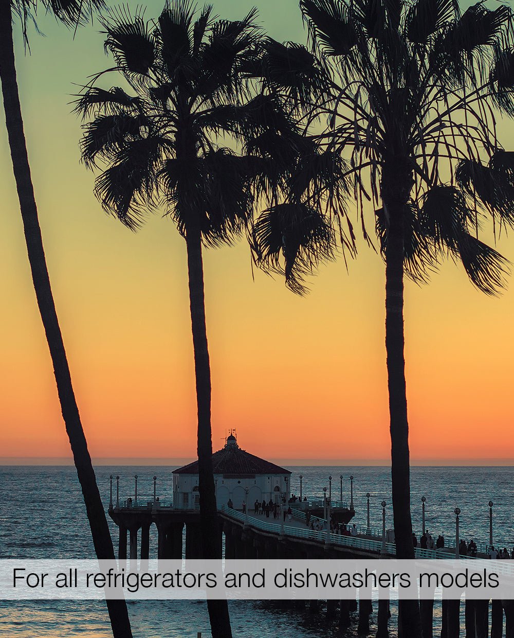 california-sunset-des - Magnetic Refrigerator & Dishwasher Skins Kudu Magnets
