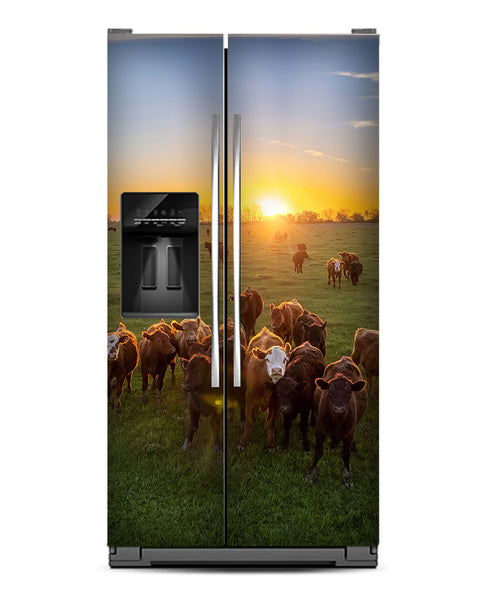 Cow herd Magnetic Refrigerator Cover – KUDUmagnets